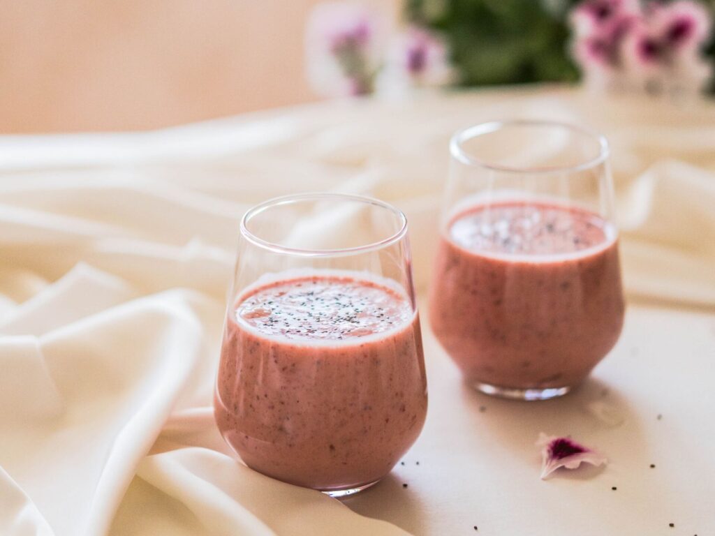Batido de fruta y yogur